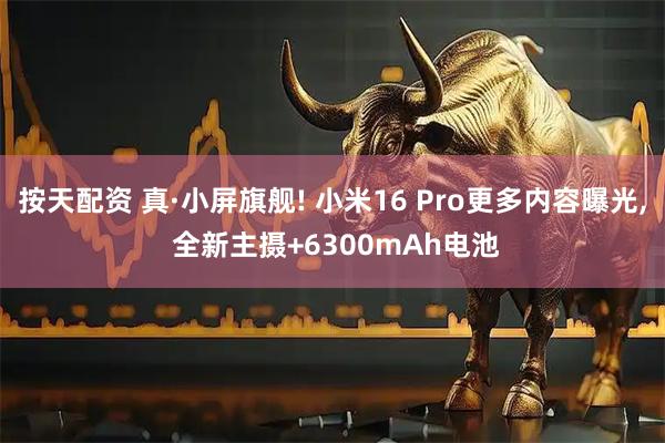 按天配资 真·小屏旗舰! 小米16 Pro更多内容曝光, 全新主摄+6300mAh电池