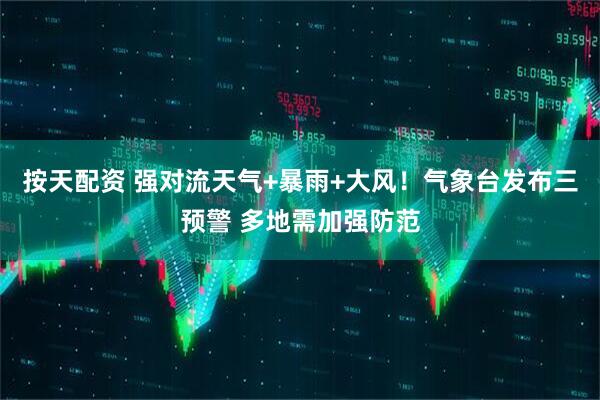 按天配资 强对流天气+暴雨+大风！气象台发布三预警 多地需加强防范