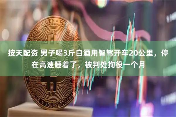 按天配资 男子喝3斤白酒用智驾开车20公里，停在高速睡着了，被判处拘役一个月