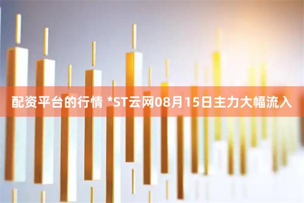 配资平台的行情 *ST云网08月15日主力大幅流入