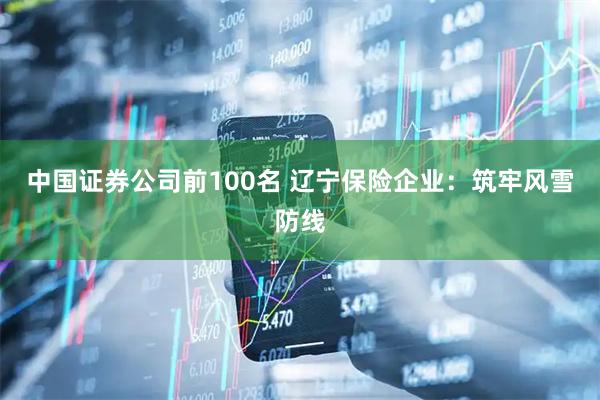 中国证券公司前100名 辽宁保险企业：筑牢风雪防线